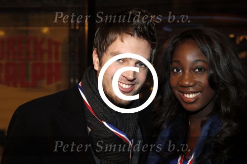 Haarlem 8 december 2012
Premiere Wreck it in Pathe Haarlem. Pearl Jozefzoon met vriend
Peter Smulders bv