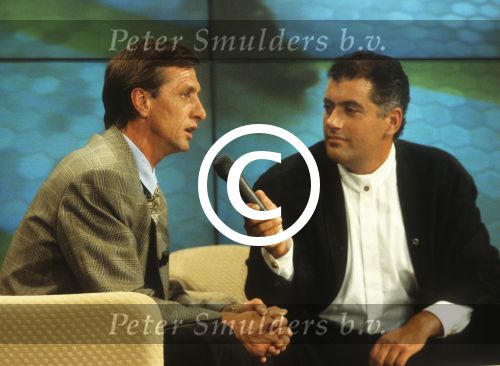 Hilversum, 
Jack v Geldert intervieuwt Johan Cruijff en zn moeder Cruijff
Foto Peter Smulders BV