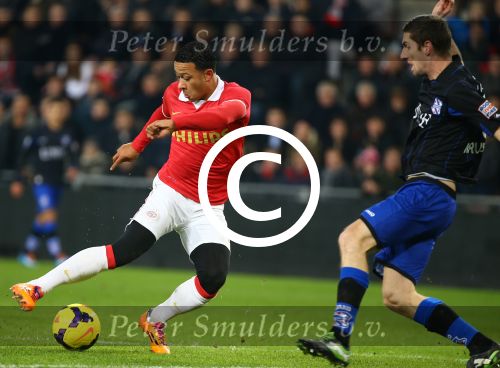 Eindhoven, 23 November 2013 Kompetitiewedstrijd PSV-SC Heerenveen, eindstand 1-1 Seizoen 2013-2014
Memphis Depay
Foto Peter Smulders BV