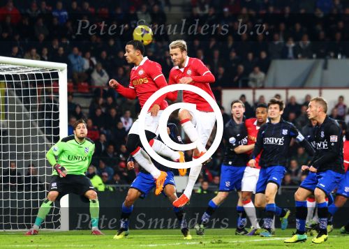 Eindhoven, 23 November 2013 PSV-SC Heerenveen, eindstand 1-1
Kompetitie, Seizoen 2013-2014
Ola Toivonen en Memphis Depay
Foto Junior Smulders