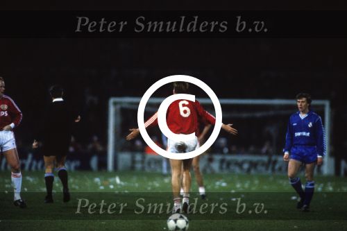Eindhoven,1 maart 1989 Soren Lerby  tijdens PSV-Real Madris
Foto Peter Smulders Bv