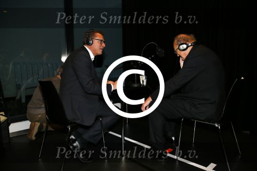 Amsterdam 17 december 2014
Joop v d Ende en Albert Verlinde maken bekend op persconferentie in gebouw van Stage holding dat ze samen gaan werken.
