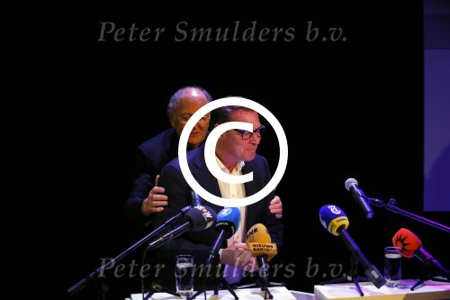 Amsterdam 17 december 2014Joop v d Ende en Albert Verlinde maken bekend op persconferentie in gebouw van Stage holding dat ze samen gaan werken.