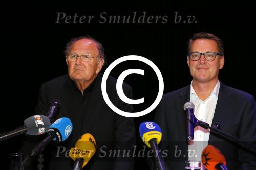 Amsterdam 17 december 2014Joop v d Ende en Albert Verlinde maken bekend op persconferentie in gebouw van Stage holding dat ze samen gaan werken.