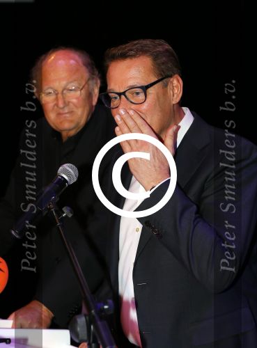 Amsterdam 17 december 2014Joop v d Ende en Albert Verlinde maken bekend op persconferentie in gebouw van Stage holding dat ze samen gaan werken.