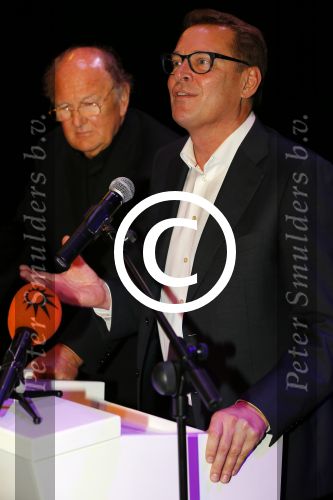 Amsterdam 17 december 2014Joop v d Ende en Albert Verlinde maken bekend op persconferentie in gebouw van Stage holding dat ze samen gaan werken.