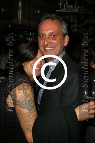 Amsterdam 8 november 2014
JFK Gala in de harbour club. Amanda Beekman met vriend Harrie Kolen