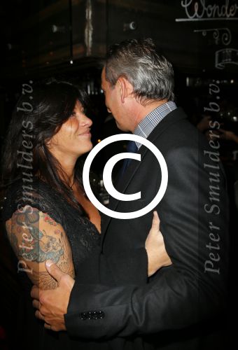 Amsterdam 8 november 2014
JFK Gala in de harbour club. Amanda Beekman met vriend Harrie Kolen