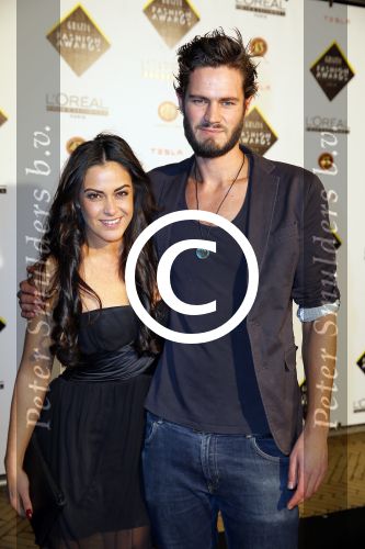 Amsterdam 9 december 2014
Grazia Style awards uitreiking in vondelpark CS.
Anna Alicia Sklias met vriend