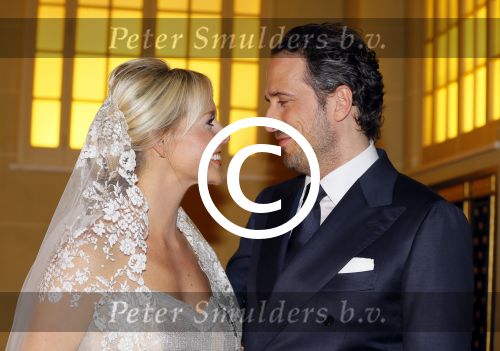 London, 15 December 2014
Trouwen Chantal Janzen met haar man Marco Geeratz 
Foto Peter Smulders BV