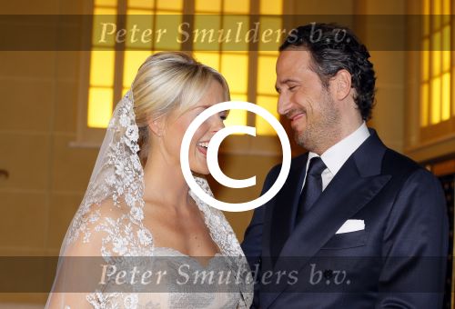 London, 15 December 2014
Trouwen Chantal Janzen met haar man Marco Geeratz 
Foto Peter Smulders BV