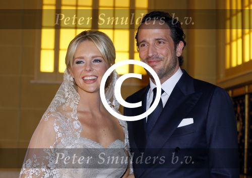 London, 15 December 2014
Trouwen Chantal Janzen met haar man Marco Geeratz 
Foto Peter Smulders BV