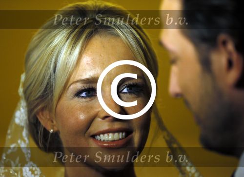London, 15 December 2014
Trouwen Chantal Janzen met haar man Marco Geeratz 
Foto Peter Smulders BV