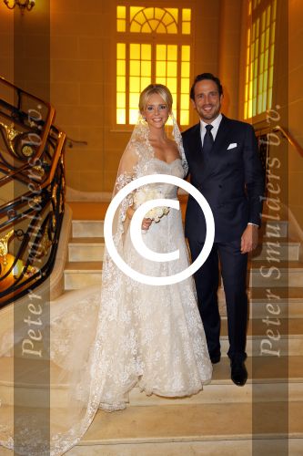 London, 15 December 2014
Trouwen Chantal Janzen met haar man Marco Geeratz 
Foto Peter Smulders BV