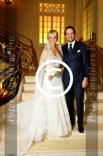 London, 15 December 2014
Trouwen Chantal Janzen met haar man Marco Geeratz 
Foto Peter Smulders BV
