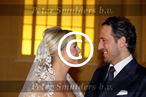 London, 15 December 2014
Trouwen Chantal Janzen met haar man Marco Geeratz 
Foto Peter Smulders BV