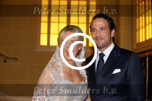 London, 15 December 2014
Trouwen Chantal Janzen met haar man Marco Geeratz 
Foto Peter Smulders BV