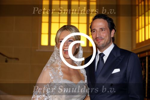 London, 15 December 2014
Trouwen Chantal Janzen met haar man Marco Geeratz 
Foto Peter Smulders BV