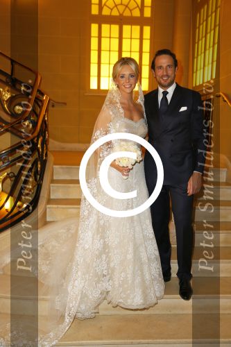 London, 15 December 2014
Trouwen Chantal Janzen met haar man Marco Geeratz 
Foto Peter Smulders BV