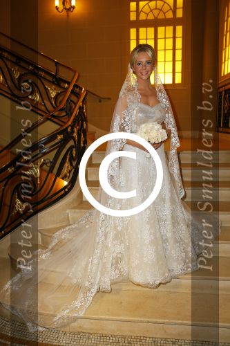 London, 15 December 2014
Trouwen Chantal Janzen met haar man Marco Geeratz 
Foto Peter Smulders BV