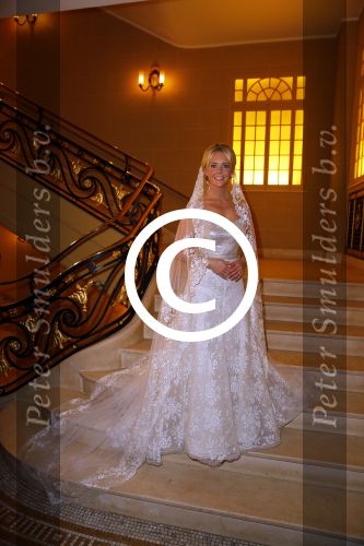 London, 15 December 2014
Trouwen Chantal Janzen met haar man Marco Geeratz 
Foto Peter Smulders BV