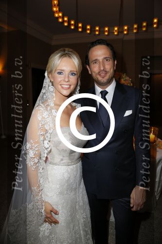 London, 15 December 2014
Trouwen Chantal Janzen met haar man Marco Geeratz 
Foto Peter Smulders BV