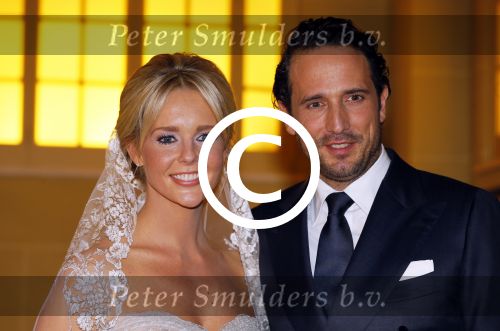London, 15 December 2014
Trouwen Chantal Janzen met haar man Marco Geeratz 
Foto Peter Smulders BV