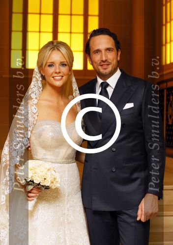 London, 15 December 2014
Trouwen Chantal Janzen met haar man Marco Geeratz 
Foto Peter Smulders BV
