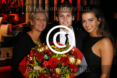Amsterdam 16 december 2014
Sportman van het jaar verkiezing in de RAI.
Daley Blind met vriendin en moeder