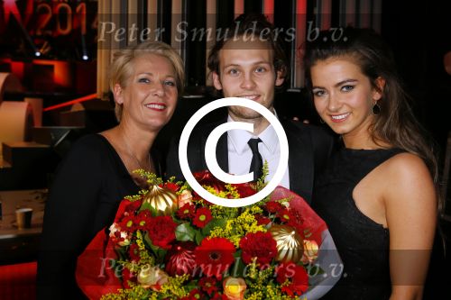 Amsterdam 16 december 2014
Sportman van het jaar verkiezing in de RAI.
Daley Blind met vriendin en moeder