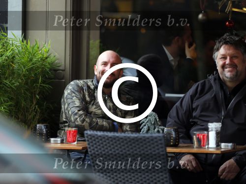 Amsterdam 25 november 2014
Dean Saunders op terras met Ferry de KOk
