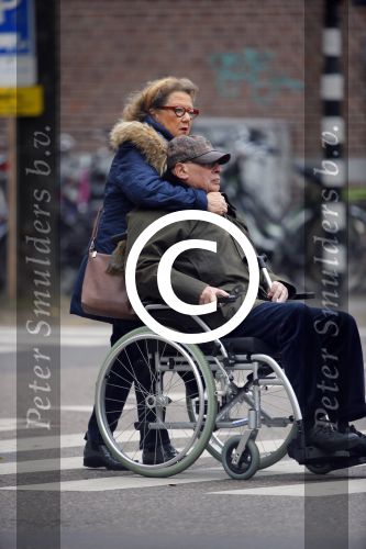 Amsterdam 20 november 2014
Ed v Tijn in rolstoel met zijn vrouw Odette
