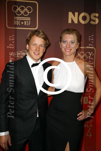 Amsterdam 16 december 2014
Sportman van het jaar verkiezing in de RAI.
Epke Zonderland met vriendin