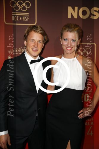 Amsterdam 16 december 2014
Sportman van het jaar verkiezing in de RAI.
Epke Zonderland met vriendin