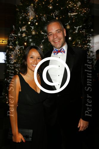 Amsterdam 11 december 2014
Luxery fair vip avond in de RAI. Eugenie Vossen met haar man Tom Huyskens