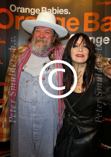 Amsterdam 8 november 2014
Feest orange babies birthday feestje in de kromhouthallen in Amsterdam. Henk Schiffmacher met vrouw :ouise