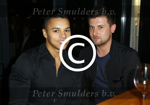 Amsterdam 15 november 2014
Life After Football (LAF) beurs in de Harbour Club. Jeffrey Wammes met vriend