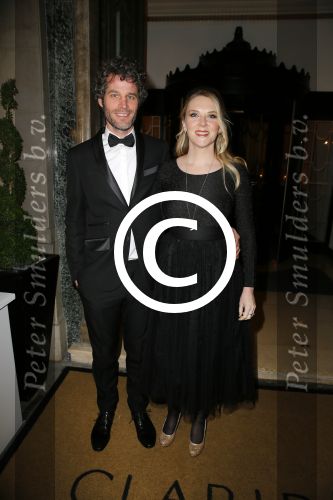 Londen 15 december 2014
Chantal Janzen en Marco Geeratz trouwen in Hotal Cafe Royal.
Het feest is s avonds in hotel Claridge\'s. Jelka v Houten met partner