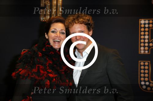 Utrecht 18 november 2014
Andre v Duin viert zijn 50 jarig artiesten bestaan in het Beatrix theater. Jochem Myjer met vrouw