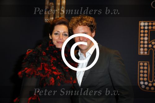 Utrecht 18 november 2014
Andre v Duin viert zijn 50 jarig artiesten bestaan in het Beatrix theater. Jochem Myjer met vrouw
