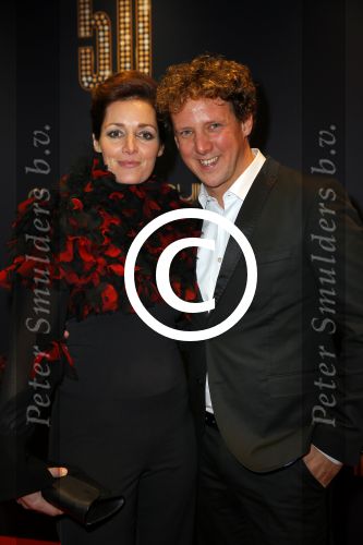Utrecht 18 november 2014
Andre v Duin viert zijn 50 jarig artiesten bestaan in het Beatrix theater. Jochem Myjer met vrouw