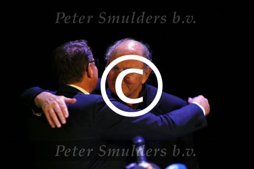 Amsterdam 17 december 2014Joop v d Ende en Albert Verlinde maken bekend op persconferentie in gebouw van Stage holding dat ze samen gaan werken.