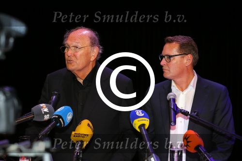 Amsterdam 17 december 2014Joop v d Ende en Albert Verlinde maken bekend op persconferentie in gebouw van Stage holding dat ze samen gaan werken.