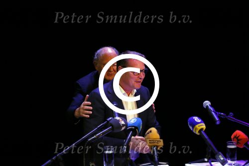 Amsterdam 17 december 2014Joop v d Ende en Albert Verlinde maken bekend op persconferentie in gebouw van Stage holding dat ze samen gaan werken.