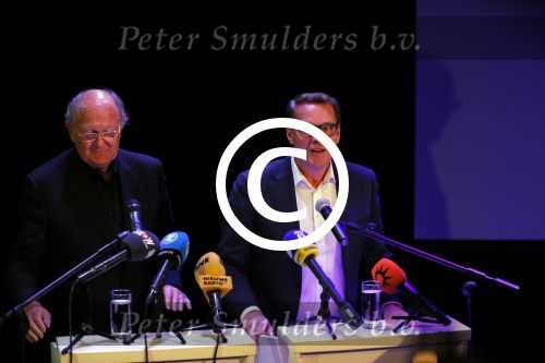 Amsterdam 17 december 2014Joop v d Ende en Albert Verlinde maken bekend op persconferentie in gebouw van Stage holding dat ze samen gaan werken.