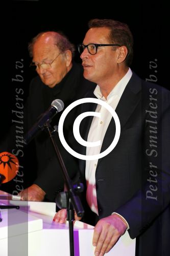Amsterdam 17 december 2014Joop v d Ende en Albert Verlinde maken bekend op persconferentie in gebouw van Stage holding dat ze samen gaan werken.