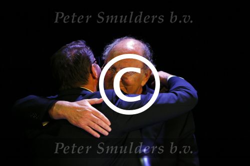 Amsterdam 17 december 2014Joop v d Ende en Albert Verlinde maken bekend op persconferentie in gebouw van Stage holding dat ze samen gaan werken.