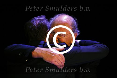 Amsterdam 17 december 2014Joop v d Ende en Albert Verlinde maken bekend op persconferentie in gebouw van Stage holding dat ze samen gaan werken.