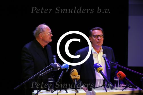 Amsterdam 17 december 2014Joop v d Ende en Albert Verlinde maken bekend op persconferentie in gebouw van Stage holding dat ze samen gaan werken.