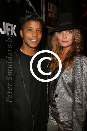 Amsterdam 8 november 2014
JFK Gala in de harbour club. Kim Feenstra met nieuwe vriend Rodney Ubbergen